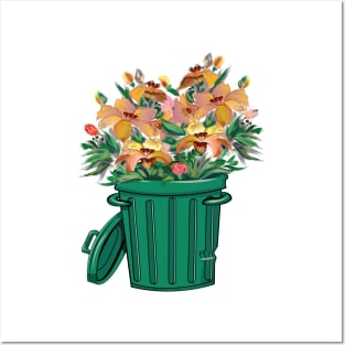 Dumpster Flowers Posters and Art